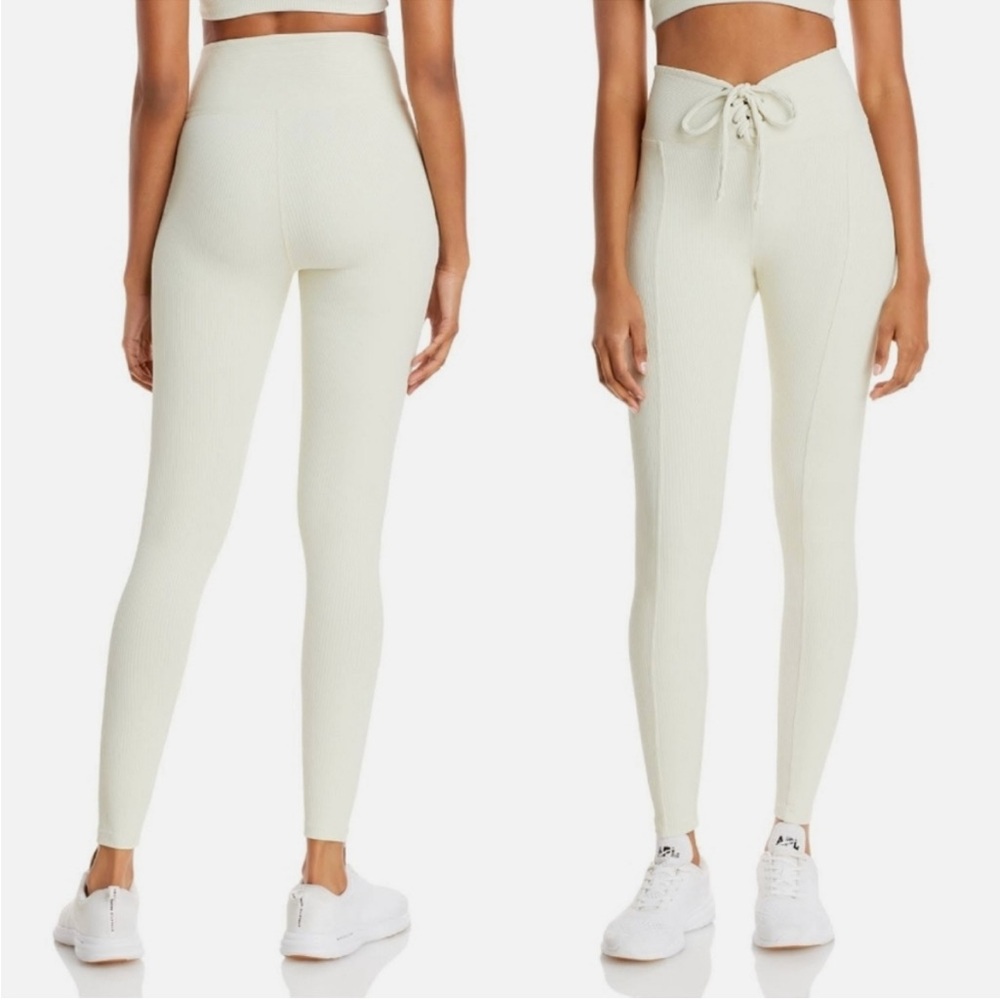 YEAR OF OURS Ribbed Football Legging in Bone